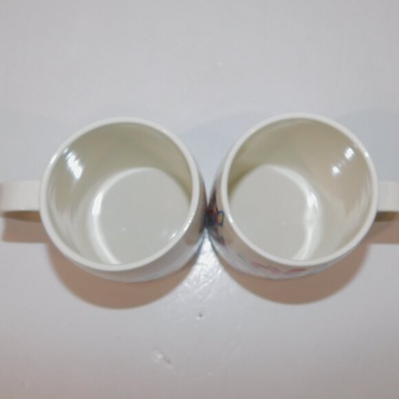 Set 2 Anthropologie Petal Palette Monogram mug Letter M Starla M Hoffman Coffee - Picture 8 of 8